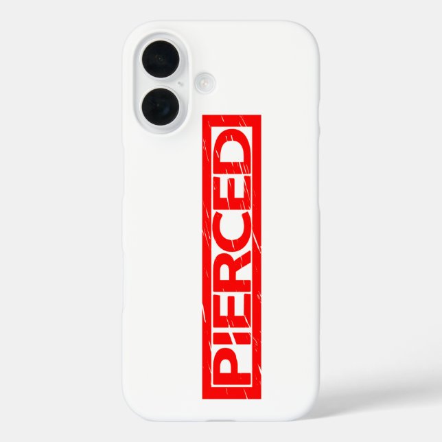 Pierced Stamp Case-Mate iPhone Case (Back)