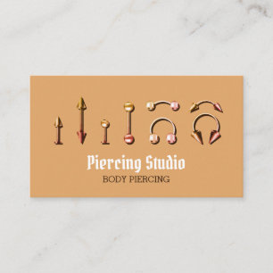 Piercing Specialist Modern Colour Business Card