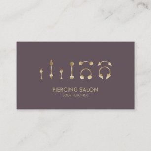 Piercing Specialist Rose Pink Business Card