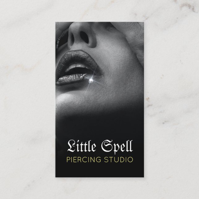 Piercing Studio Tattoo Piercing specialist Business Card (Front)