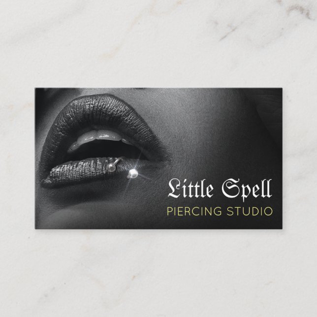 Piercing Studio Tattoo Piercing specialist Business Card (Front)