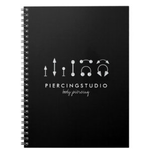 Piercing Tattoo Studio Black shop Notebook