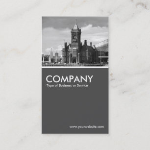 Pierhead Building, Cardiff Bay - 70pc Grey Business Card