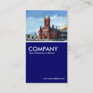 Pierhead Building, Cardiff Bay - Deep Navy Blue Business Card
