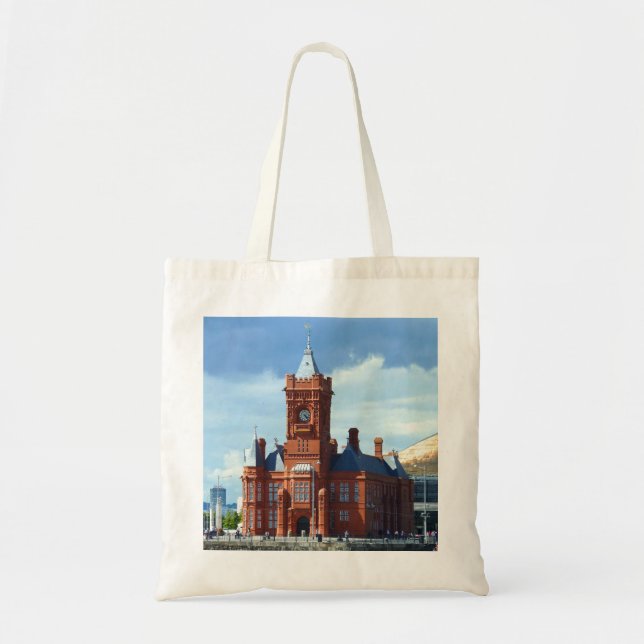 Pierhead Building, Cardiff, Wales Tote Bag (Front)