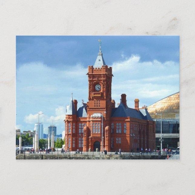 Pierhead Building, Cardiff, Wales, UK Postcard (Front)