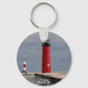 Pierhead, Kenosha, Wisconsin Key Ring