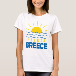 Pieria Greece Sunshine And Sea Waves Women's T-Shirt