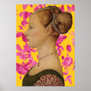 Piero del Pollaiuolo, Portrait of a Young Woman Poster