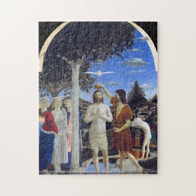 Piero Della Francesca - Baptism of Christ puzzle (Vertical)