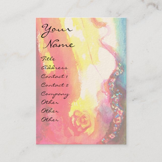 PIERO  /Music,Decor,Theatre Artist Business Card (Front)