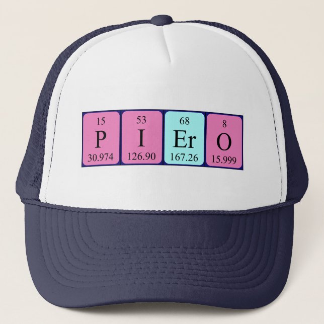 Piero periodic table name hat (Front)