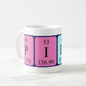 Piero periodic table name mug (Front Left)