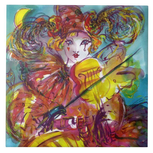 PIERO / Venetian Carnival Night Tile (Front)