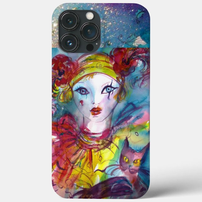 PIERO WITH CAT / Venetian Carnival Case-Mate iPhone Case (Back)