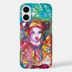 PIERO WITH CAT Venetian Masquerade Masks iPhone 16 Case