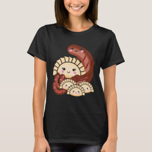 Pierogi and Kielbasa Poland Traditional Food Pun P T-Shirt