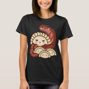 Pierogi and Kielbasa Poland Traditional Food Pun P T-Shirt