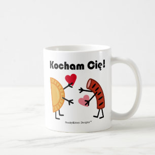 Pierogi & Kielbasa - Kocham Cie! (I Love You!) Coffee Mug