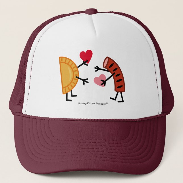 Pierogi & Kielbasa - Valentine's Day Trucker Hat (Front)