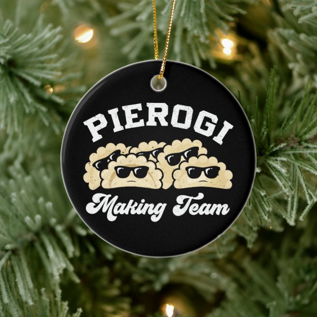 Pierogi Making Team Pierogi Maker Food Polish Ceramic Tree Decoration (Tree)