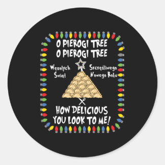 Pierogi Polish Food Pierogies Maker Classic Round Sticker