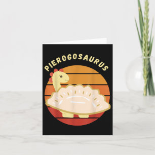 Pierogi Polish Pierogosaurus Poland Dumplings Pier Card