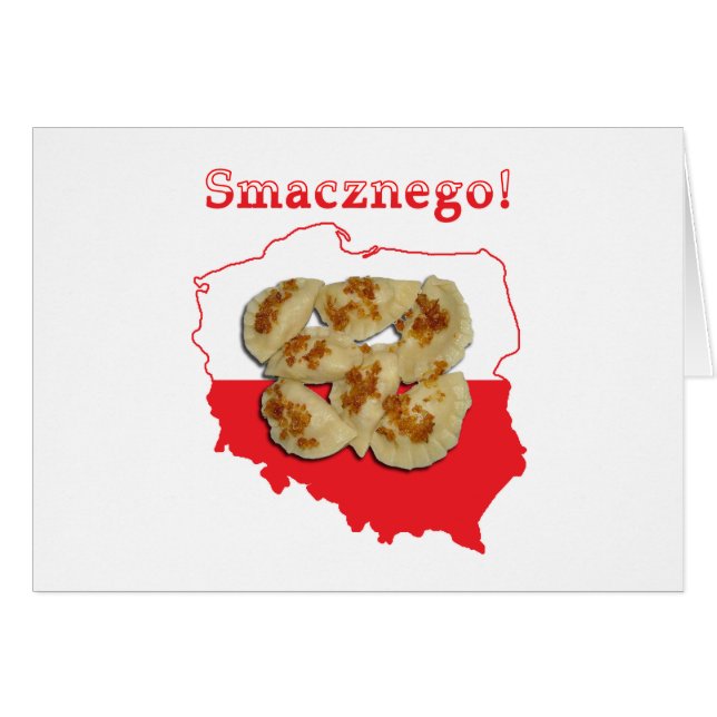 Pierogi Smacznego Polish Map (Front Horizontal)