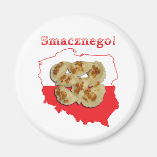 Pierogi Smacznego Polish Map Magnet