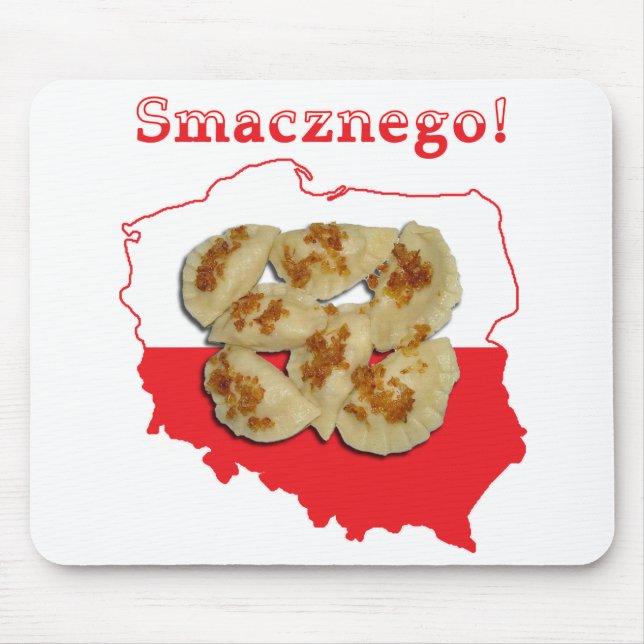 Pierogi Smacznego Polish Map Mouse Mat (Front)