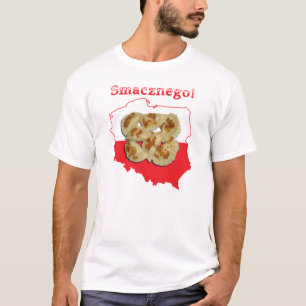Pierogi Smacznego Polish Map T-Shirt