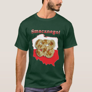 Pierogi Smacznego Polish Map T-Shirt