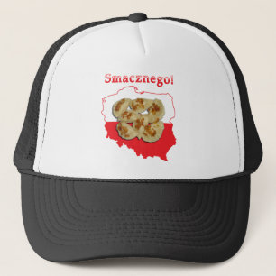 Pierogi Smacznego Polish Map Trucker Hat