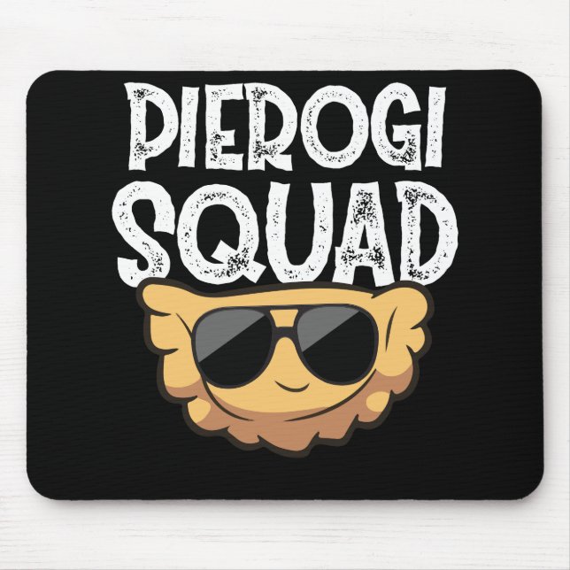 Pierogi Squad Polish Food Poland Funny Mouse Mat (Front)
