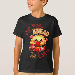 Pierogi valentine's day shirt – knead is love
