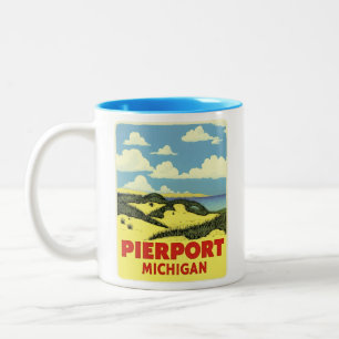 Pierpont Michigan Vintage  Two-Tone Coffee Mug