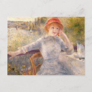 Pierre A Renoir A. Fournaise at The Grenouillere Postcard