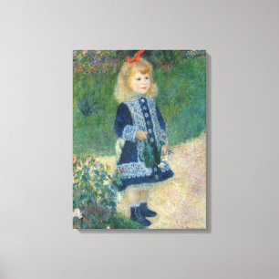 Pierre A Renoir A Girl with a Watering Can Canvas Print