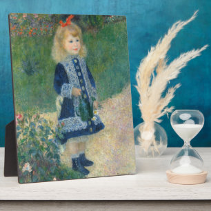 Pierre A Renoir   A Girl with a Watering Can Plaque