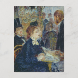 Pierre A Renoir   At the Caf? Postcard