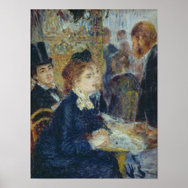 Pierre A Renoir | At the Caf� Poster (Front)