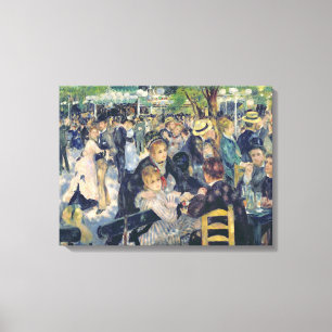 Pierre A Renoir Ball at the Moulin de la Galette Canvas Print