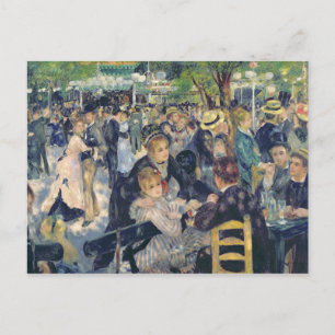 Pierre A Renoir Ball at the Moulin de la Galette Postcard