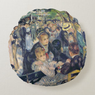 Pierre A Renoir Ball at the Moulin de la Galette Round Cushion