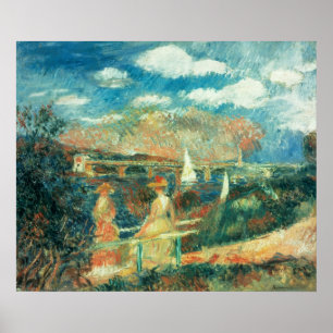 Pierre A Renoir Banks of the Seine at Argenteuil Poster