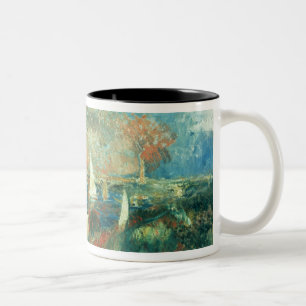 Pierre A Renoir   Banks of the Seine at Argenteuil Two-Tone Coffee Mug