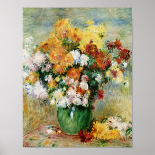 Pierre A Renoir   Bouquet of Chrysanthemums Poster