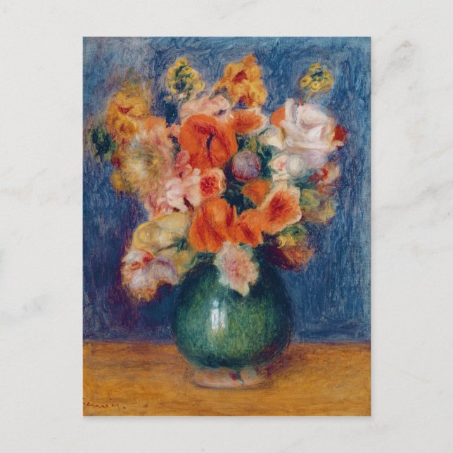 Pierre A Renoir | Bouquet Postcard (Front)