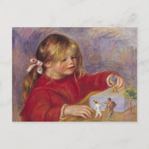 Pierre A Renoir Claude Renoir at Play Postcard