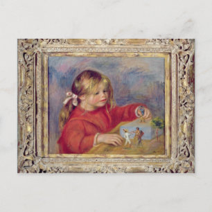 Pierre A Renoir Claude Renoir at Play Postcard
